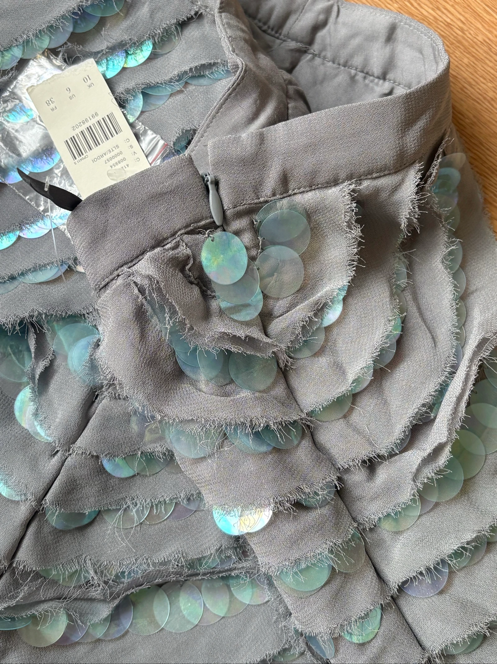 Minijupe à paillettes irisé Anthropologie – photo 3